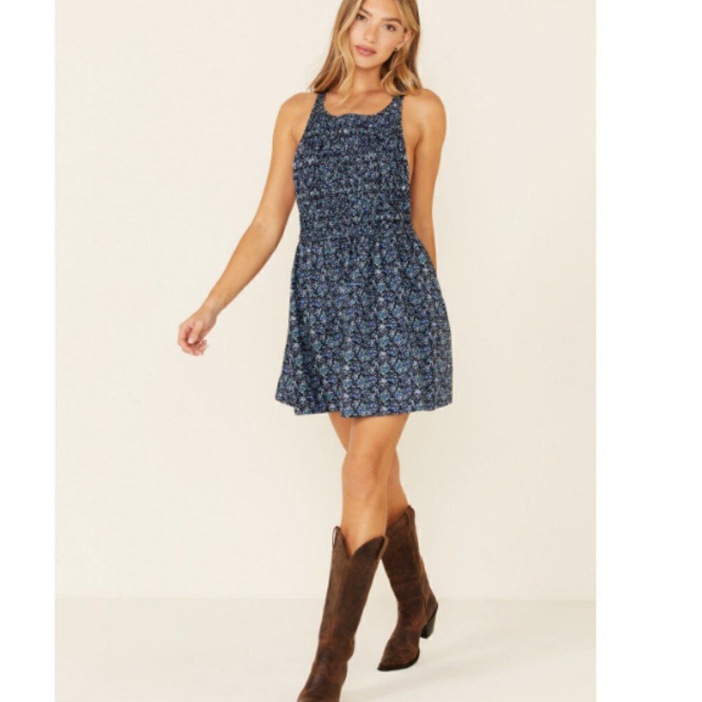 Free People Petunia Floral Mini Dress D--0119a - Picture 4 of 14